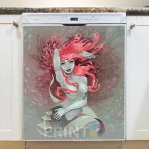 Sexy Redhead Mermaid Dishwasher Magnet