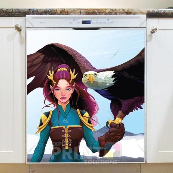 Haunting with Eagle Dishwasher Magnet