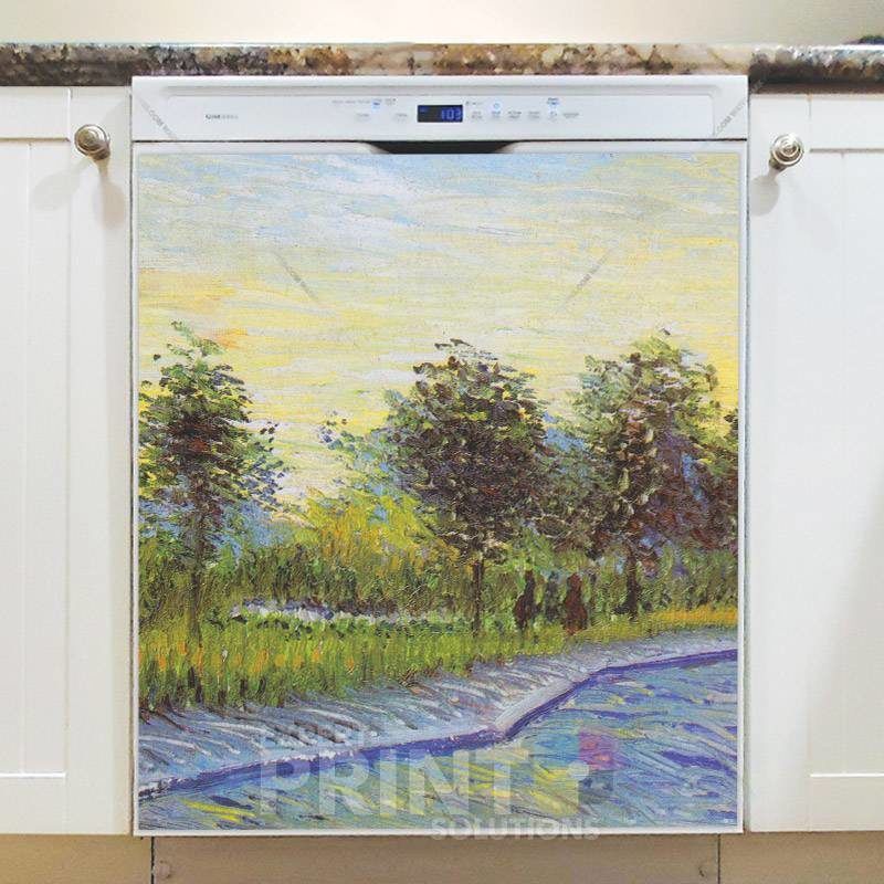 Square Saint-Pierre at Sunset by Vincent van Gogh Dishwasher Magnet