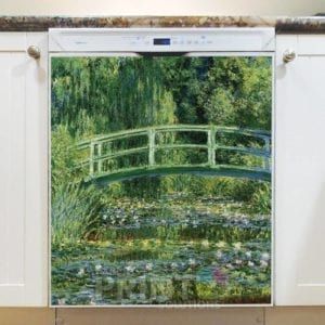 Water Lilies and Japanese Bridge by Claude Monet Dishwasher Magnet