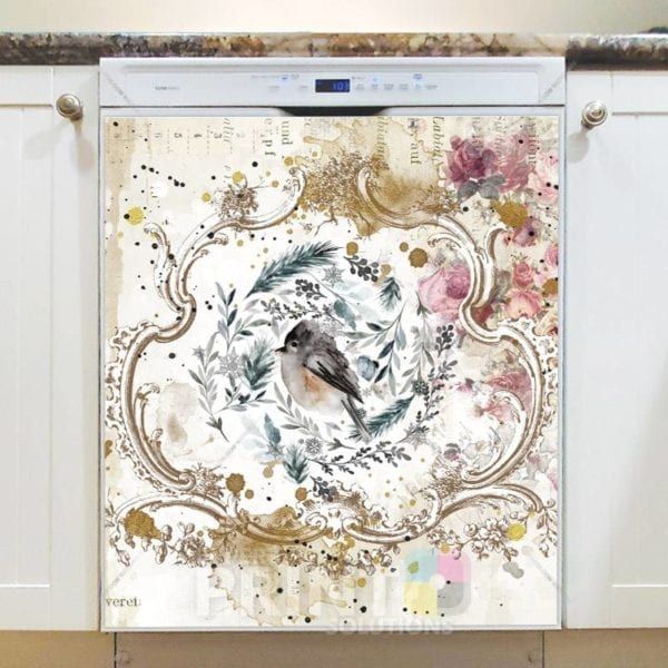 Vintage Woodland Bird #1 Dishwasher Magnet