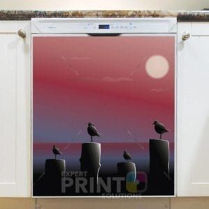 Gulls in the Sunset Dishwasher Magnet