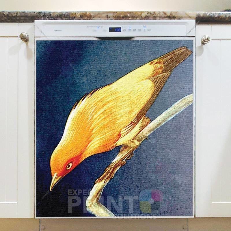 Beautiful Yellow Bird Dishwasher Magnet