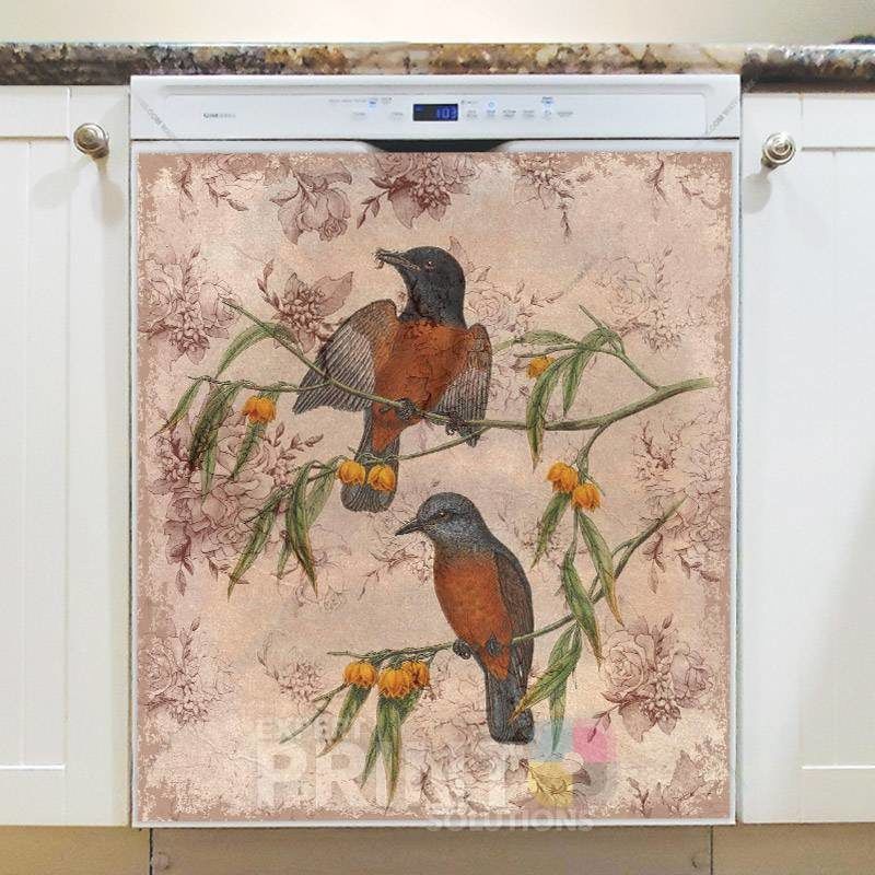 Old World Flycatchers Dishwasher Magnet