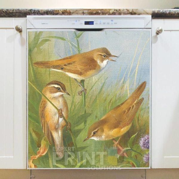 Beautiful Still Life with Birds in the Garden #2 Dishwasher Magnet