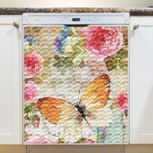 Victorian Butterfly Garden #1 Dishwasher Magnet
