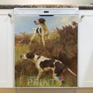 Victorian Hunting Pointers Dishwasher Magnet