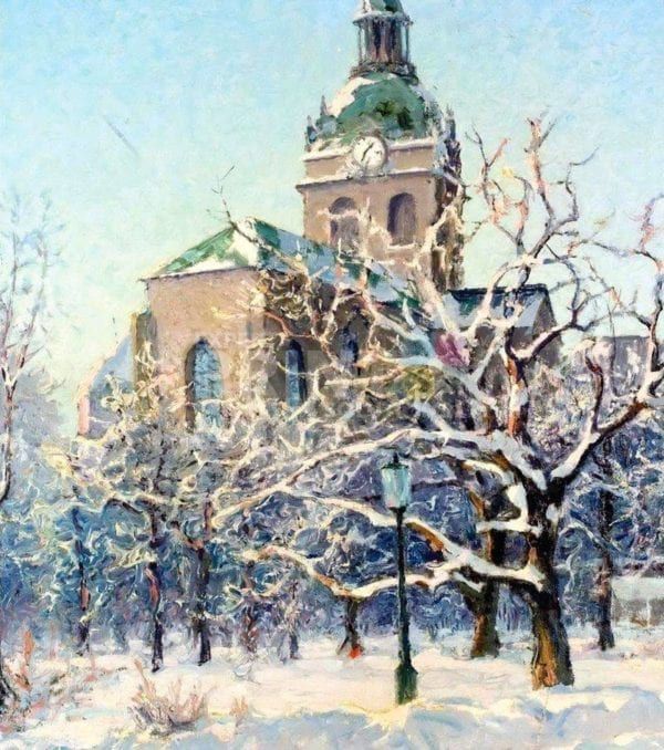 The Church of St. Jacob, Stockholm Garden Flag