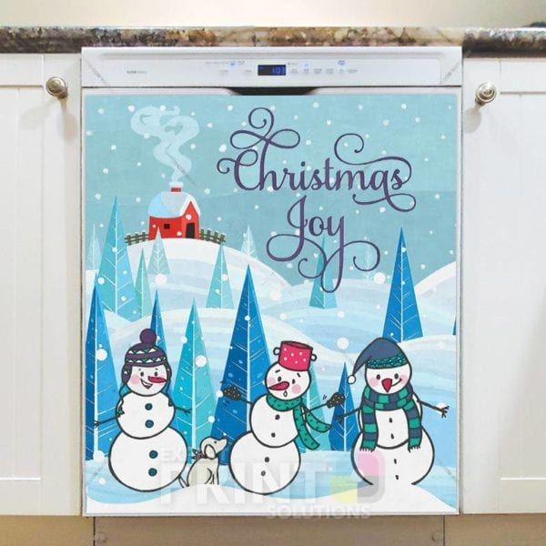 Tree Snowmen and a Puppy Dishwasher Magnet