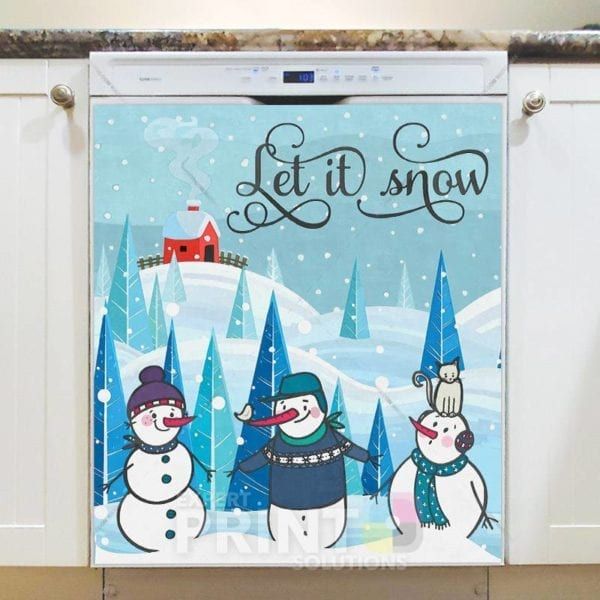 Tree Snowmen and a Cat Dishwasher Magnet