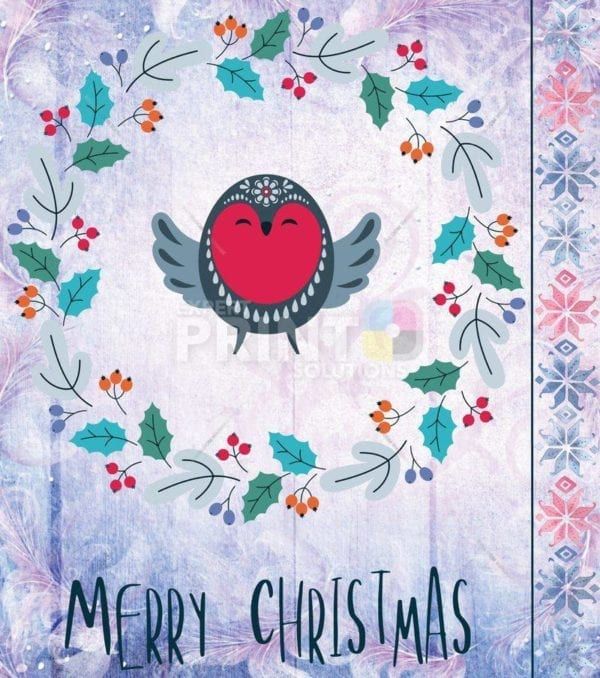 Folk Art Animal Christmas - Bird Garden Flag