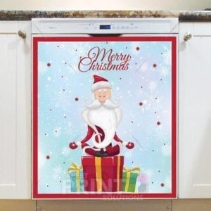 Meditating Santa Dishwasher Magnet