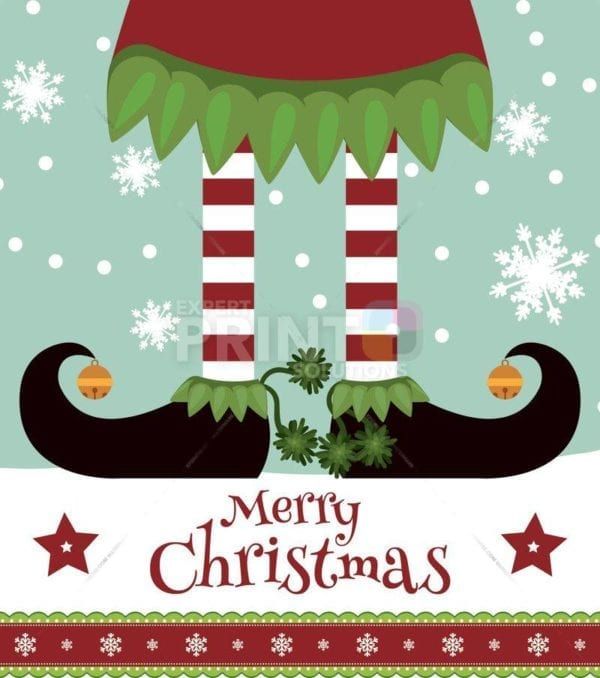 Christmas Elf Legs Garden Flag