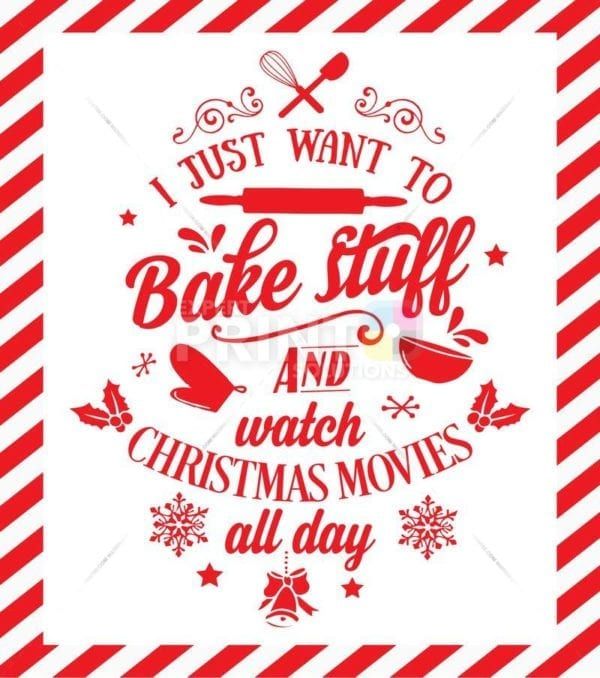 Baking and Christmas Movies Garden Flag