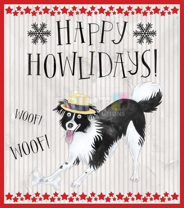Funny Christmas Dogs #1 Garden Flag