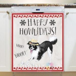 Funny Christmas Dogs #1 Dishwasher Magnet
