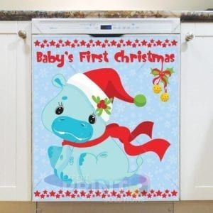 Baby's First Christmas - Hippo Dishwasher Magnet