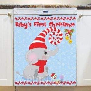 Baby's First Christmas - Elephant Dishwasher Magnet