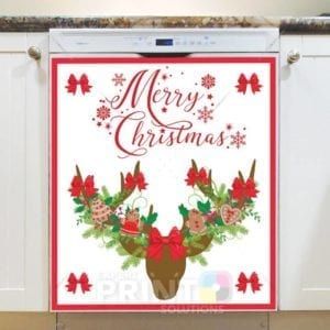 Decorated Deer Antler Dishwasher Magnet