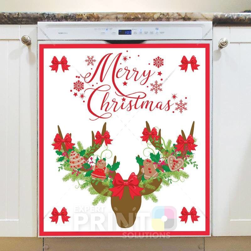 Decorated Deer Antler Dishwasher Magnet