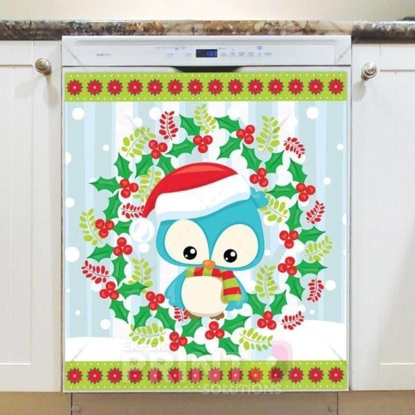 Cute Christmas Woodland Critters # Dishwasher Magnet