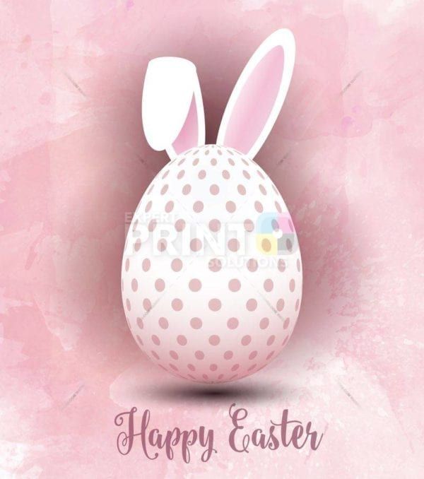 Pink and White Easter Egg Garden Flag