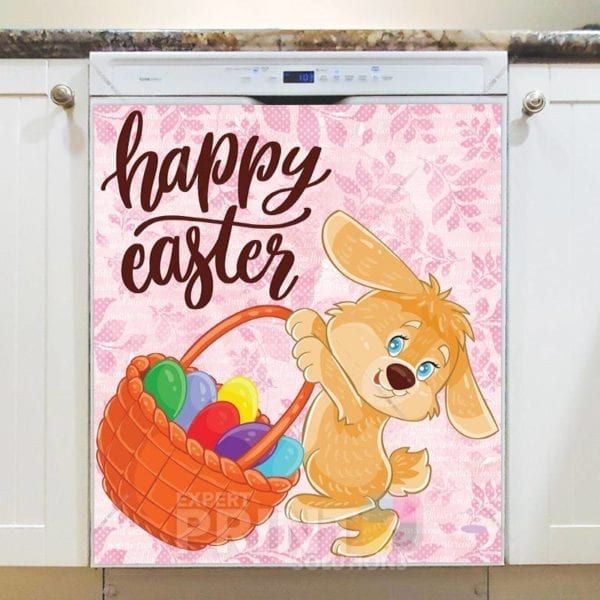 Bunny with an Easter Basket Dishwasher Magnet