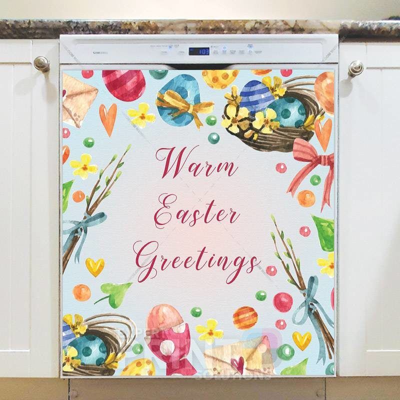 Warm Easter Greetings Dishwasher Magnet