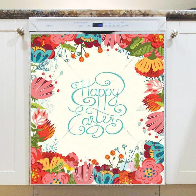 Beautiful Easter Flowers Dishwasher Magnet