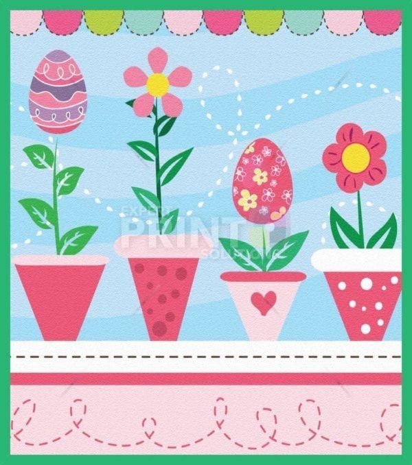 Pretty Easter Flowers Garden Flag