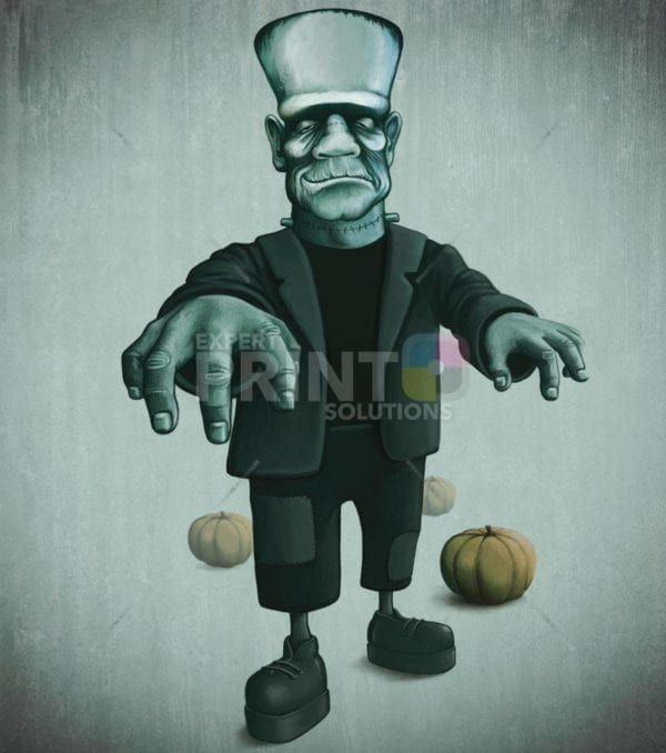 Cute Halloween Character - Frankenstein Garden Flag