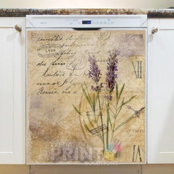 Vintage Lavender Design #4 Dishwasher Magnet