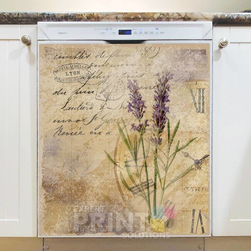 Vintage Lavender Design #4 Dishwasher Magnet