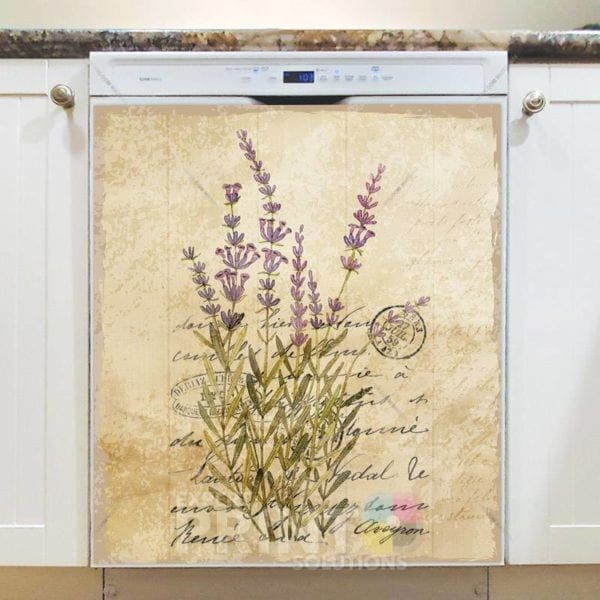 Vintage Lavender Design #5 Dishwasher Magnet