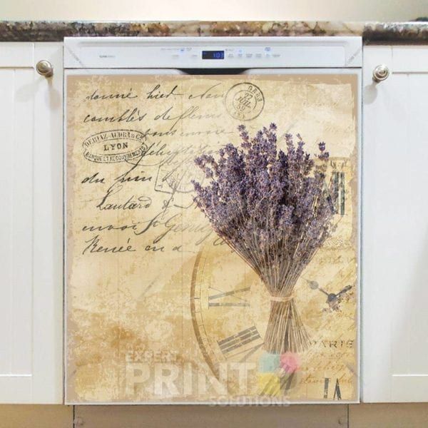 Vintage Lavender Design #7 Dishwasher Magnet