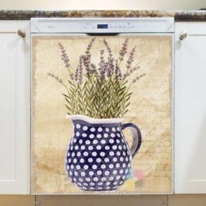 Vintage Lavender Design #8 Dishwasher Magnet