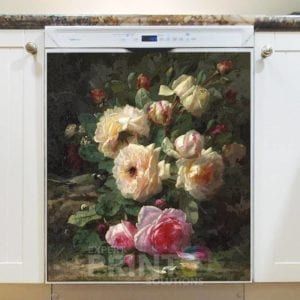 Beautiful Romantic Victorian Roses #5 Dishwasher Magnet