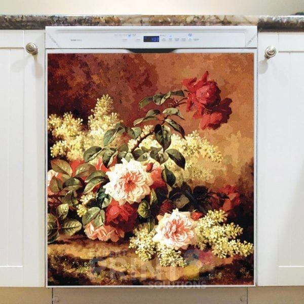 Beautiful Romantic Victorian Roses #14 Dishwasher Magnet