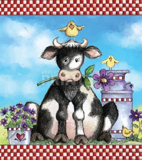 Udderly Awesome Cow #2 Garden Flag