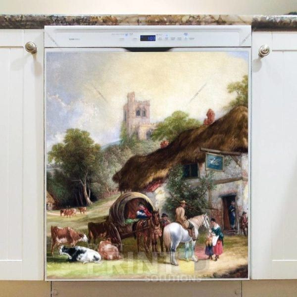 Old English Village Dishwasher Magnet