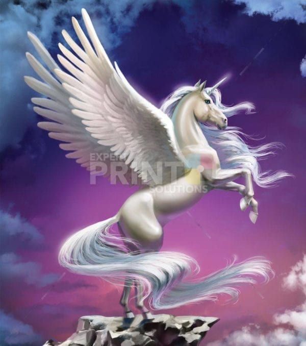 Majestic White Pegasus Garden Flag