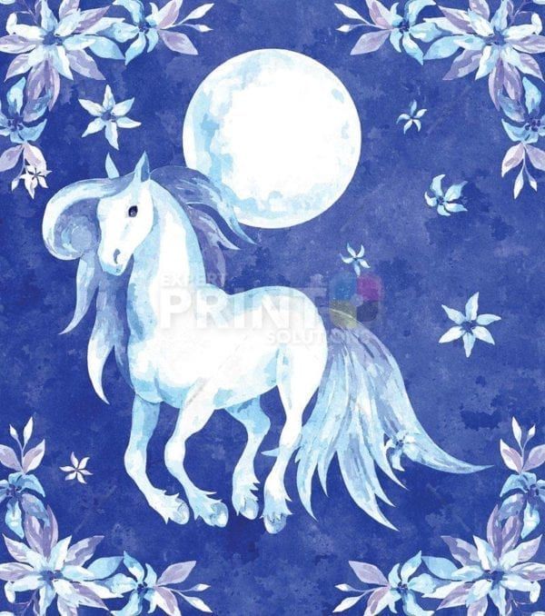 Moonlight Horse #1 Garden Flag