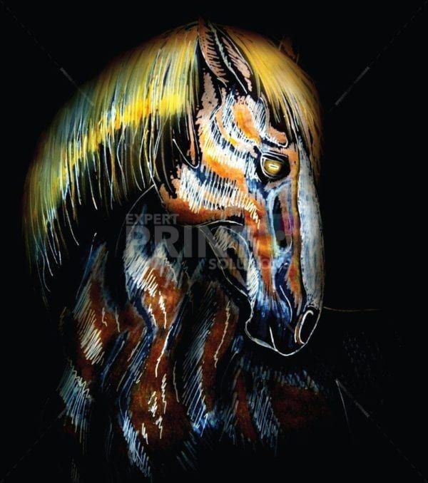 Painted Native Horse Garden Flag