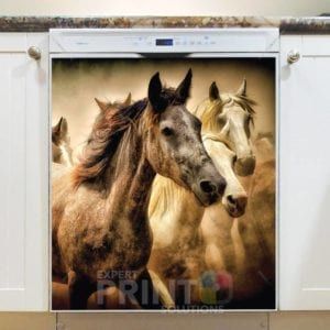 Running Horse Herd Dishwasher Magnet