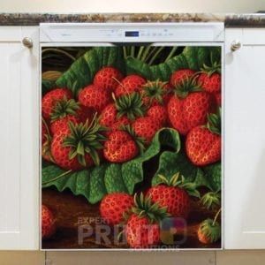 Red Juice Strawberries Dishwasher Magnet