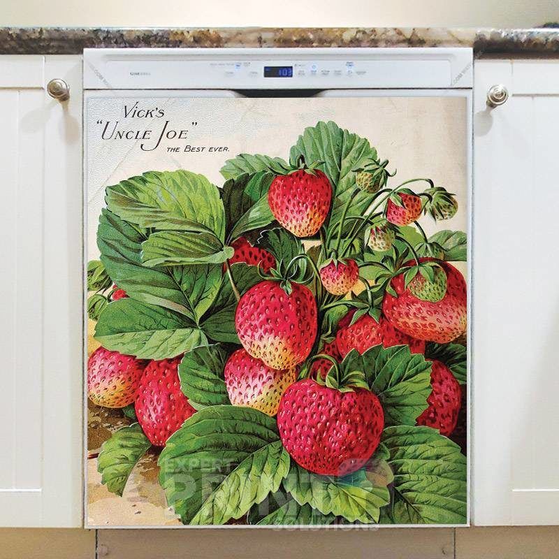 Vintage Retro Vegetable and Fruit Label #2 Dishwasher Magnet