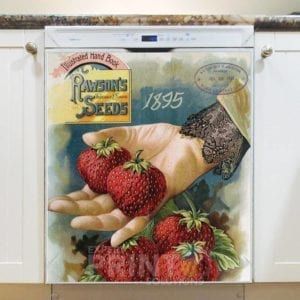 Vintage Retro Vegetable and Fruit Label #5 Dishwasher Magnet