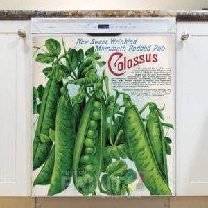 Vintage Retro Vegetable and Fruit Label #7 Dishwasher Magnet