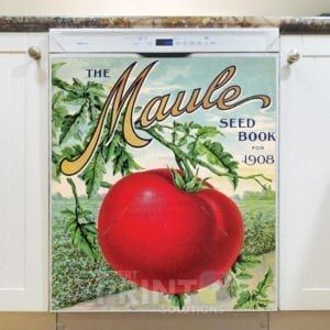 Vintage Retro Vegetable and Fruit Label #9 Dishwasher Magnet