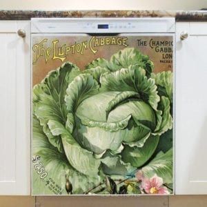 Vintage Retro Vegetable and Fruit Label #15 Dishwasher Magnet